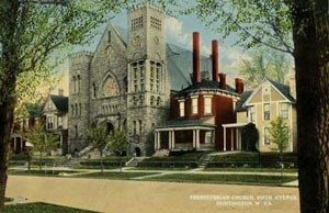 A postcard of the church