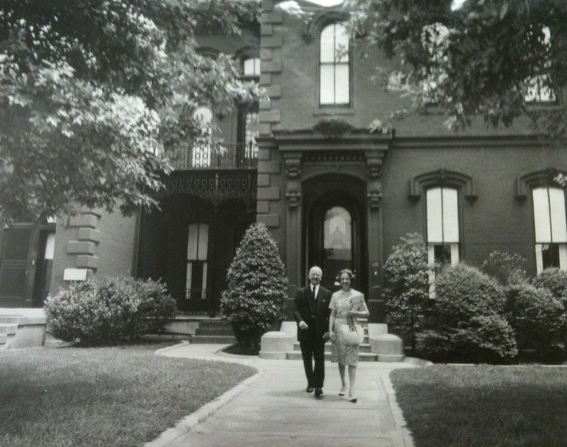 Dr. J.A.O. Brennan in front of the house (image from Savannah Darr)