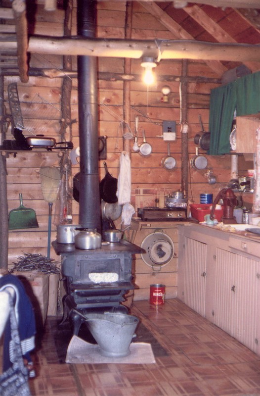 The original interior of the Niemoth Cabin as it sat in Bill's Ranch until 1995.