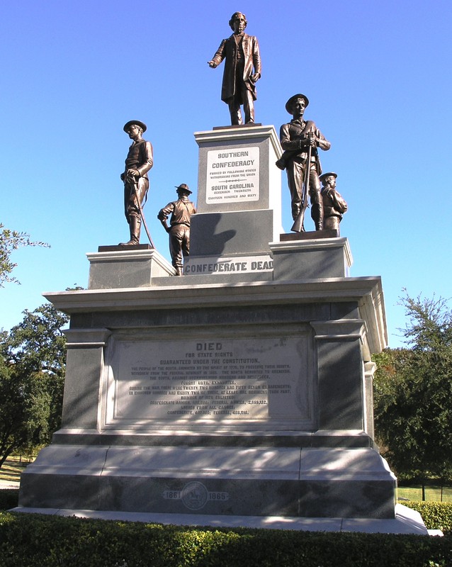 The Confederate Soldiers Monument in Austin, Texas.