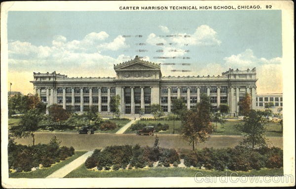 Harrison High School Post Card from Circa 1923