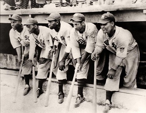 Players in front of Martin Stadium dugout