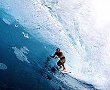 Kelly Slater and Statue