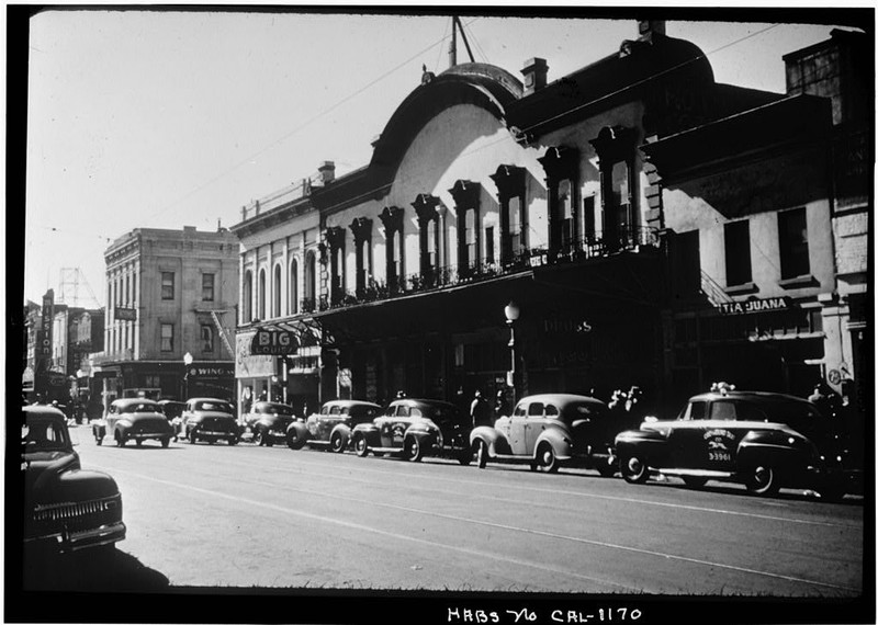 No longer a hardware store, the Big Four House retains its post-1879 ornamentation in this 1935 photo.