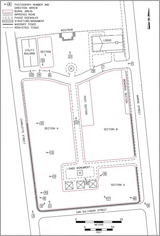 St. Augustine National Cemetery Map