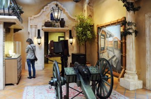 Interior of visitor center