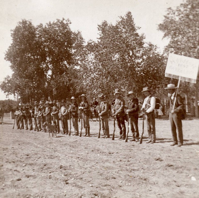 1857 (10 year reunion) of some of the Battalion members in San Diego