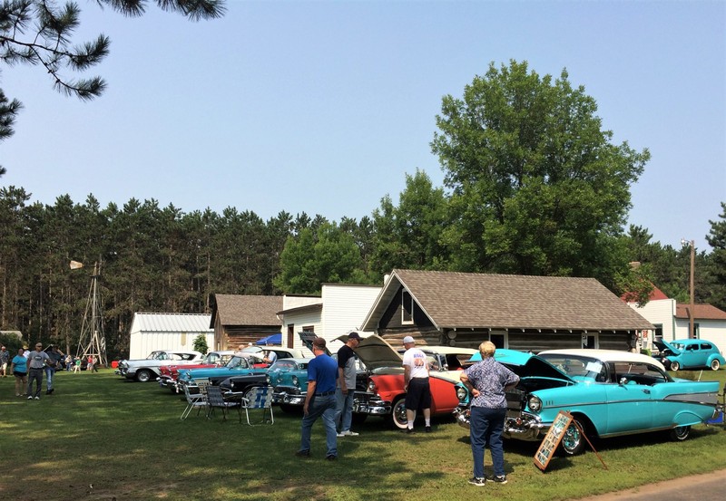 Past Reflections Classic Car Show 2018, held annually on the grounds of the Pioneer Village Museum