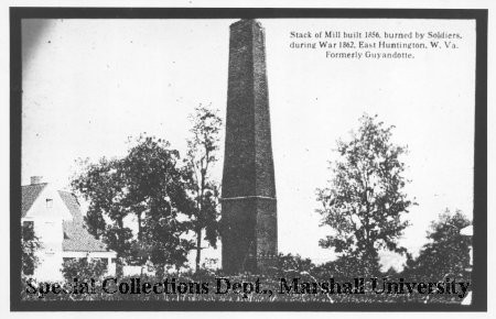 The Buffington Mill smokestack