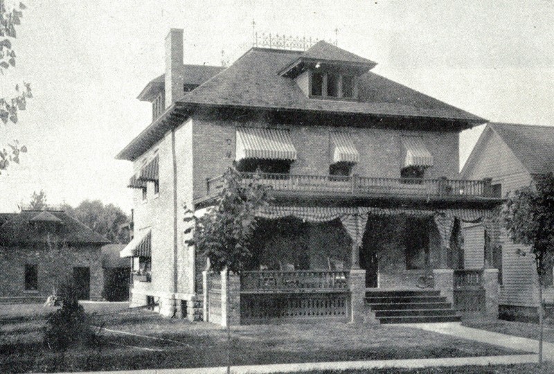 Clinton George Griffey House, west and south elevations, 1907