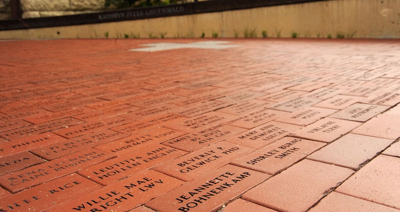 The Plaza of Heroines. "Located in front of Catt Hall, the Plaza of Heroines contains more than 3,600 bricks with the names of women, who, as role models, made an impact on families, communities and society as mothers, teachers, wives, scientists, friends