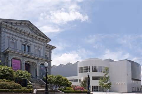 The historic Crocker mansion and modern Feel Family Pavilion comprise the main buildings of the Crocker Art Museum.