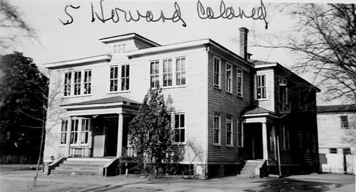 Old photograph picturing the Howard School. 