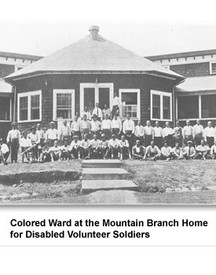 Prior to the 1960s, the facility maintained a policy of racial segregation. This photo was taken in 1921 and shows Black veterans in the "Colored Ward" of the hospital. 