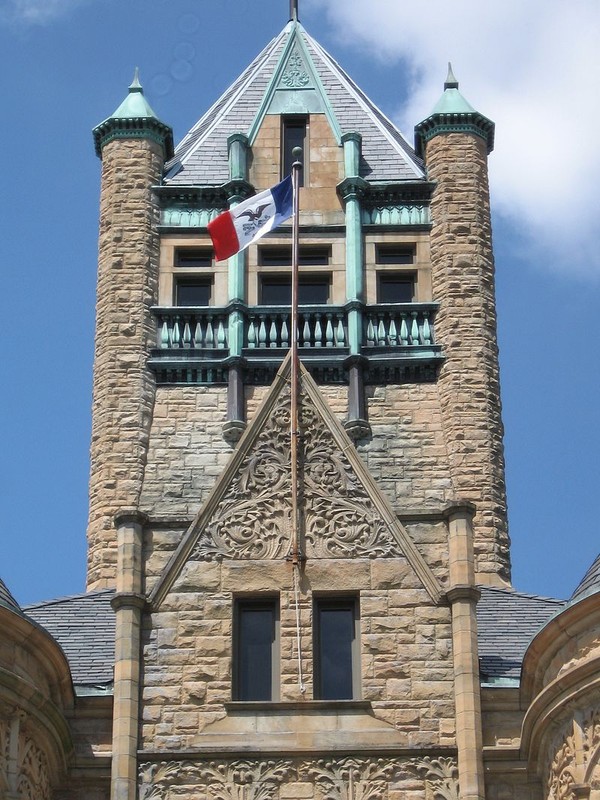 Closeup of the tower