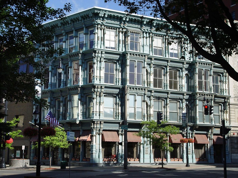 The Perry Block. Cast-Iron construction, designed by Isaac Gale Perry, built in 1876.