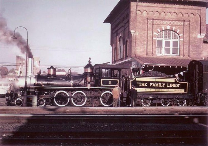 Clinchfield No. 1 at Bristol Train Station in 1978 for U.S. Sen. Howard Baker's second campaign tour across Tennessee