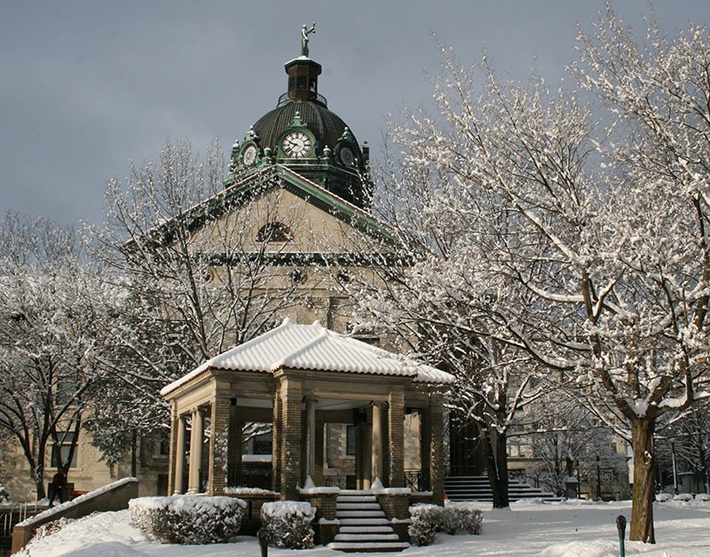 Courthouse in Winter.