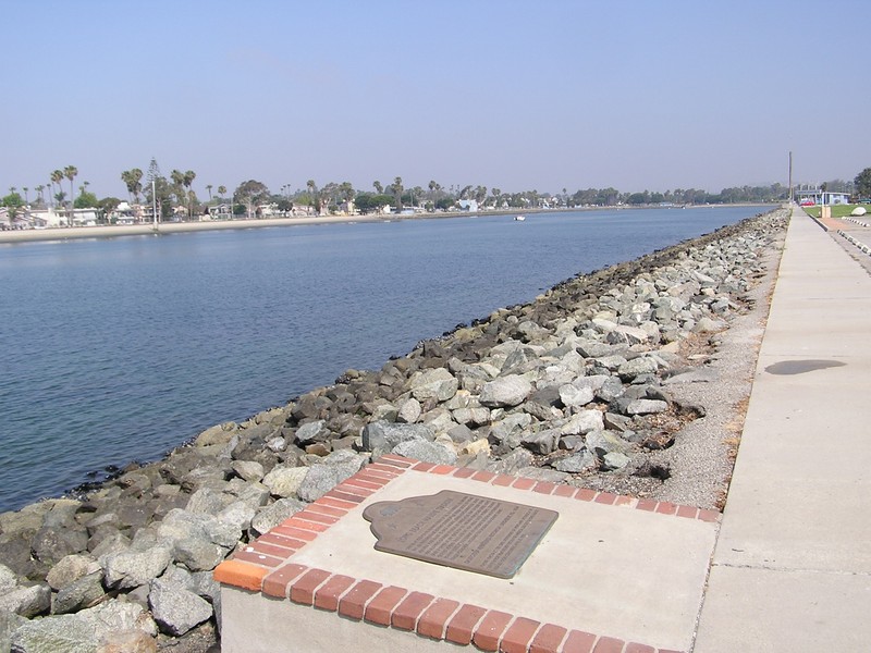 Long Beach Marine Stadium Marker & View