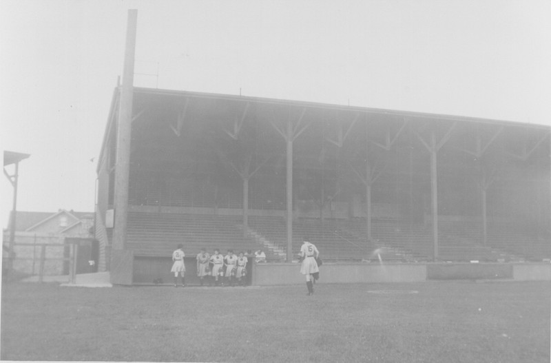 The dugout at Horlick Field (Courtesy of The History Museum, South Bend)