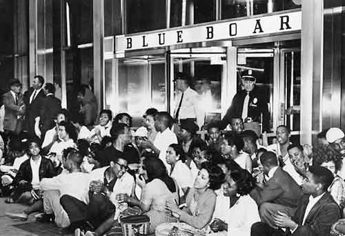 Sit-in at the "Blue Boar," 1961.