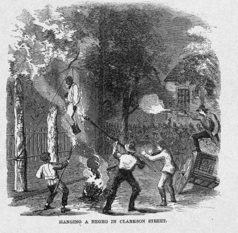 Drawing of the lynching of William Jones