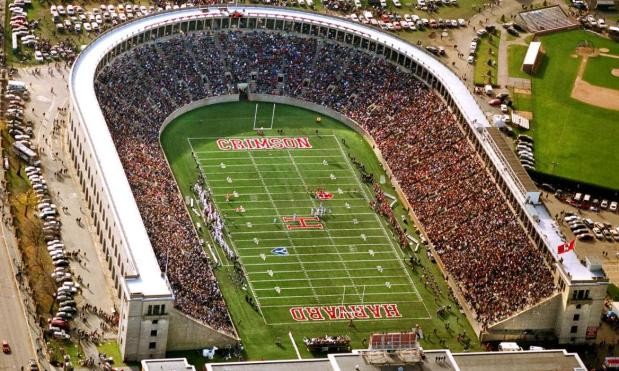 Harvard Stadium is the always sold-out site of the historic Harvard-Yale football game, simply titled "The Game" for its national importance. 