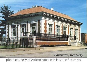 Western Branch Library, formerly the Western Colored Branch Library, home of the African American Archives (image from African American Postcards)