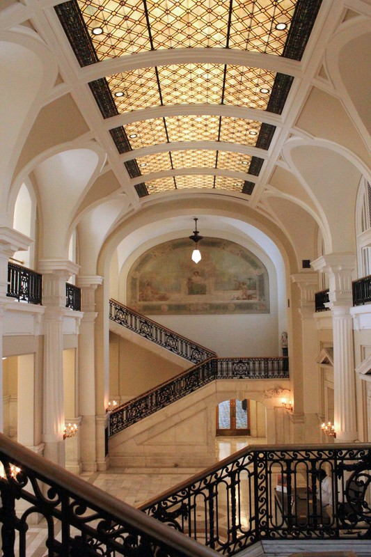 Another view of the lobby, previously the Delivery Room (image from the LFPL Foundation)