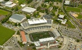 Aerial view of Reser Stadium