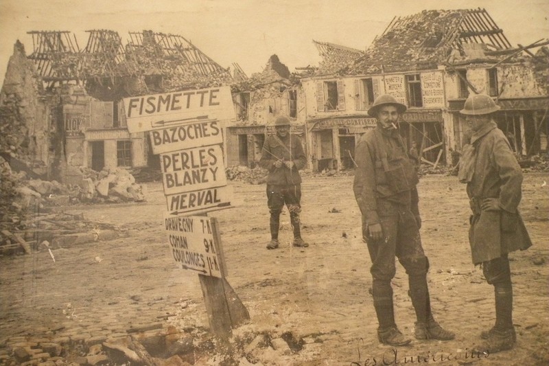 American troops in Fismette around 1918.