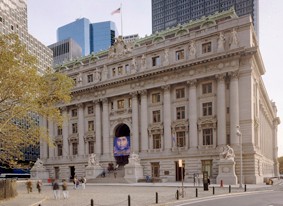 Alexander Hamilton U.S. Custom House, the building which stands where Fort George formerly stood