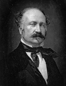 John Augustus Sutter, circa 1850. The Swiss-American immigrant finally achieved his ambitions of an agricultural empire in the 1840s, only to see them smashed during the Gold Rush of 1848-49.