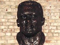 This bust of Robinson was dedicated in 1981