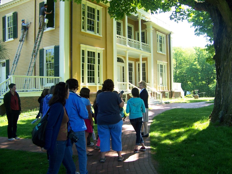 The Front of the House elegantly faces the Hudson River