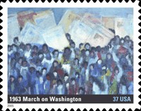 Stamp, Square, Oil Painting, March on Washington