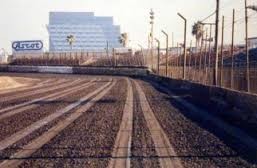 Upclose view of the track surface