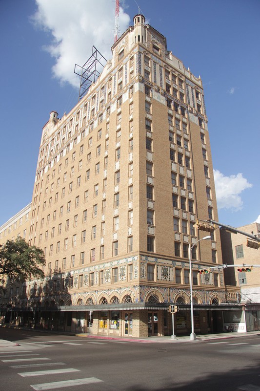 The former Hamilton Hotel is one of the tallest buildings in Laredo and is an excellent example of Spanish Renaissance Revival architecture.