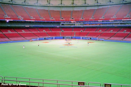 View of the Kingdome field from the stands.