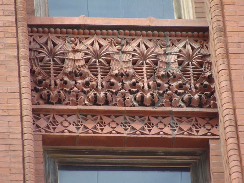 A detail of one of the spandrels of the Wainwright Building