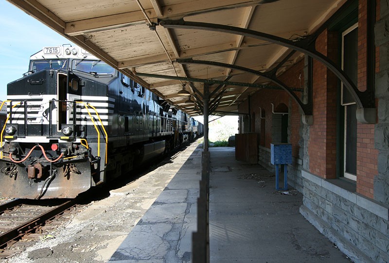 Lackawanna Station, trackside.