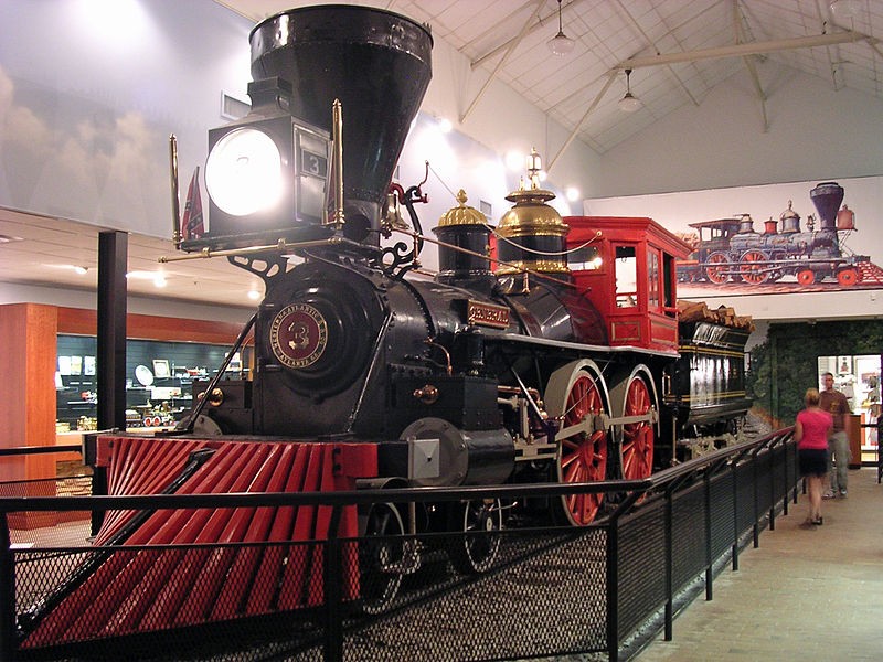 Western and Atlantic Railroad No. 3: The General, on display in Kennesaw, Georgia.