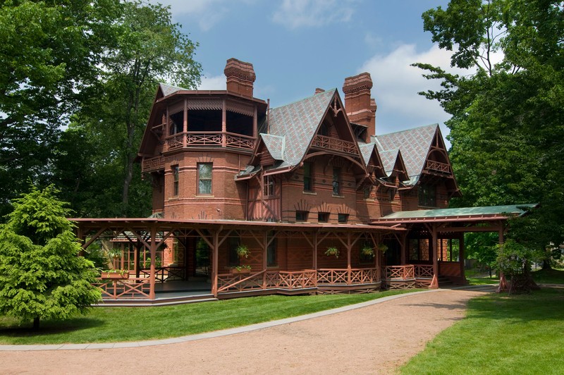 The Mark Twain House located in Hartford, CT, home of Samuel Clemens from 1874-1891