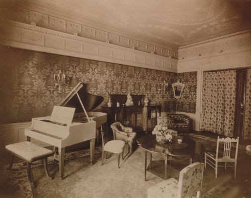 The music room of the Cupples House as it originally appeared