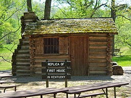 Replica of Thomas Walker's cabin