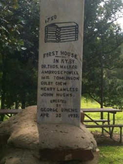 State Historical Marker at Dr. Thomas Walker State Park