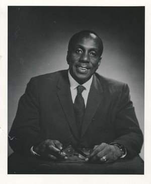 A photograph of Howard Thurman 