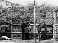 Oscar Stanton De Priest purchased this building in 1929 and lived here until his death in 1951.