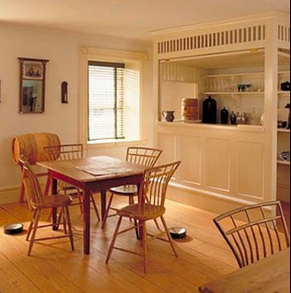 The restored Historic Tavern Room at Mount Vernon Hotel Museum and Gardens today. 