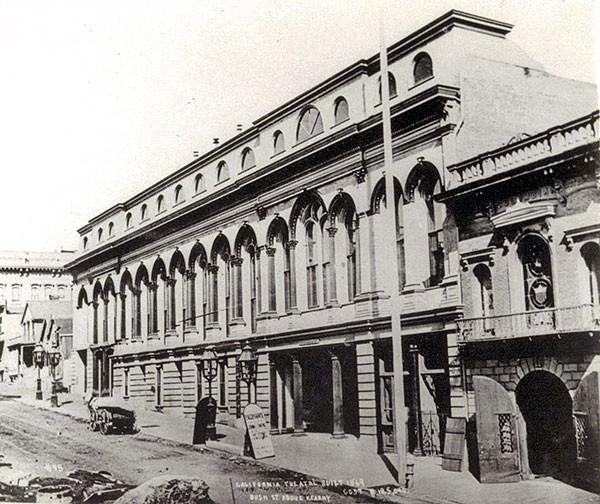 The first site of the California Theatre